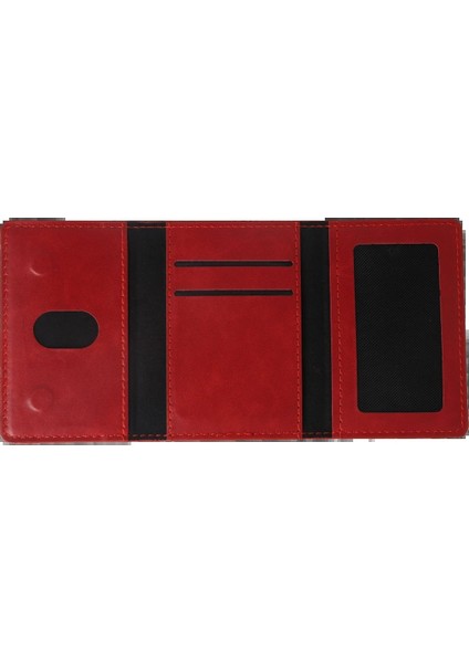 MYT09 Tema Magsafe Deri Kartlık - Kırmızı modelleri