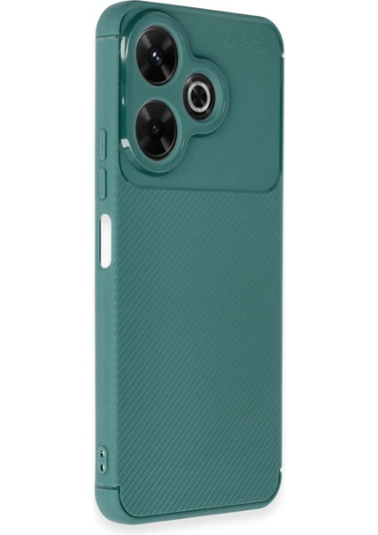 MYT09 Xiaomi Redmi 13 4g Kılıf Auto Focus Karbon Kapak - Koyu Yeşil fiyatları