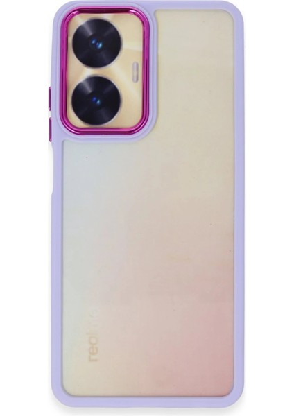 MYT09 Realme C55 Kılıf Dora Kapak - Lila