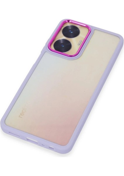 MYT09 Realme C55 Kılıf Dora Kapak - Lila