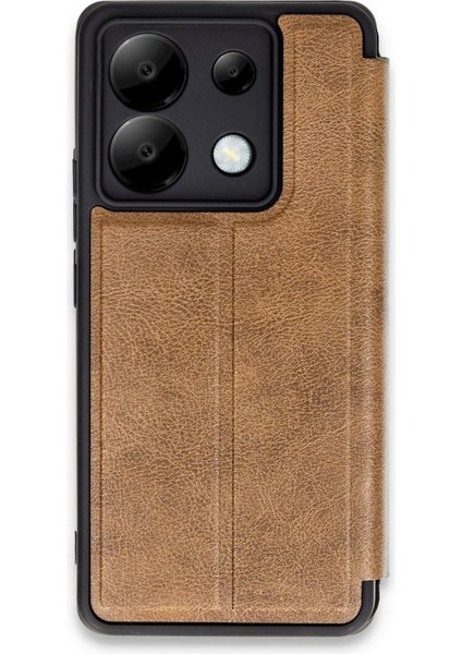 MYT09 Xiaomi Redmi Note 13 Pro 5g Kılıf Flip Cover - Taba