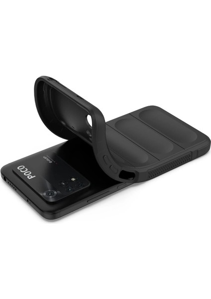 MYT09 Xiaomi Poco M4 Pro 4g Kılıf Optimum Silikon - Siyah fırsatları