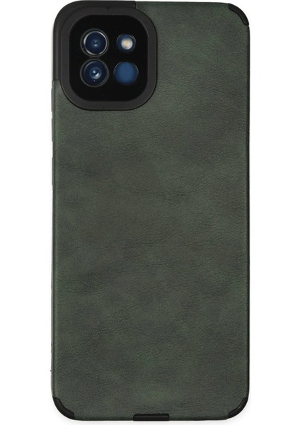 MYT09 Samsung Galaxy A03 Kılıf Loop Deri Silikon - Yeşil