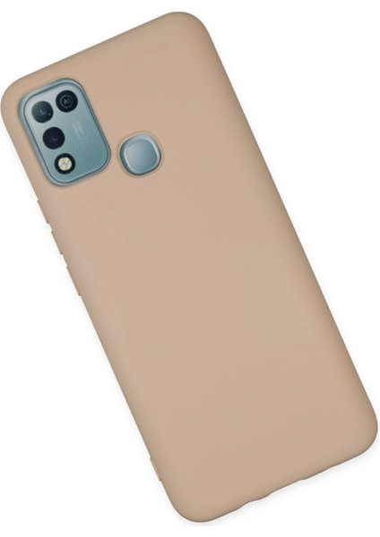 MYT09 Infinix Hot 10 Play Kılıf Nano Içi Kadife Silikon - Pudra modelleri