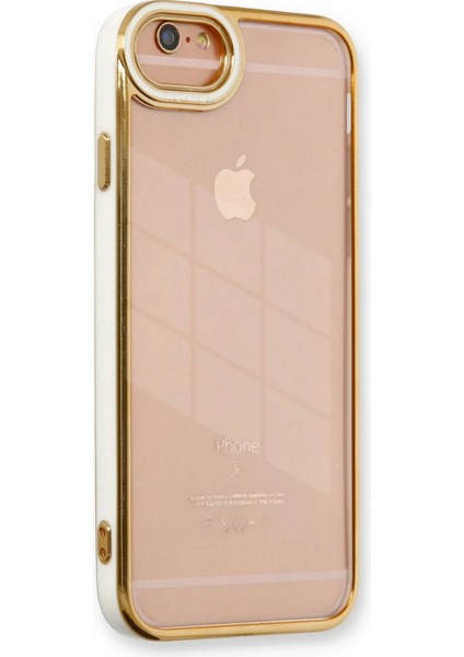 MYT09 iPhone 6 Kılıf Liva Lens Silikon - Beyaz