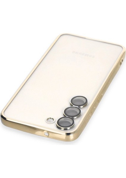 MYT09 Samsung Galaxy S24 Kılıf Lensli Silikon - Gold modelleri