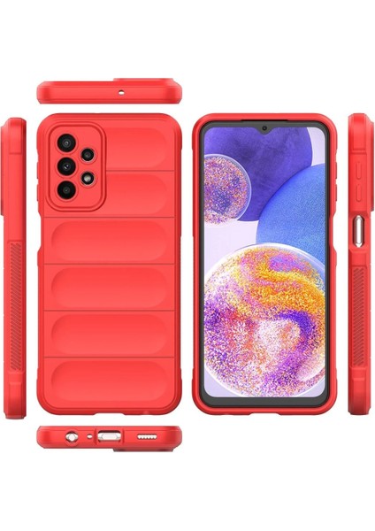 MYT09 Samsung Galaxy A23 4g Kılıf Optimum Silikon - Kırmızı modelleri