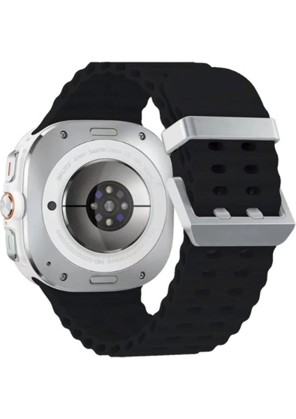 MYT09 Watch 7 Ultra KR417 Rug Silikon Kordon - Siyah