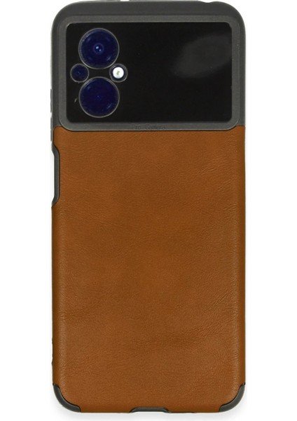 MYT09 Xiaomi Poco M5 Kılıf Loop Deri Silikon - Kahverengi