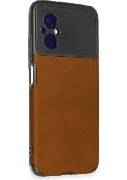 MYT09 Xiaomi Poco M5 Kılıf Loop Deri Silikon - Kahverengi fiyatları