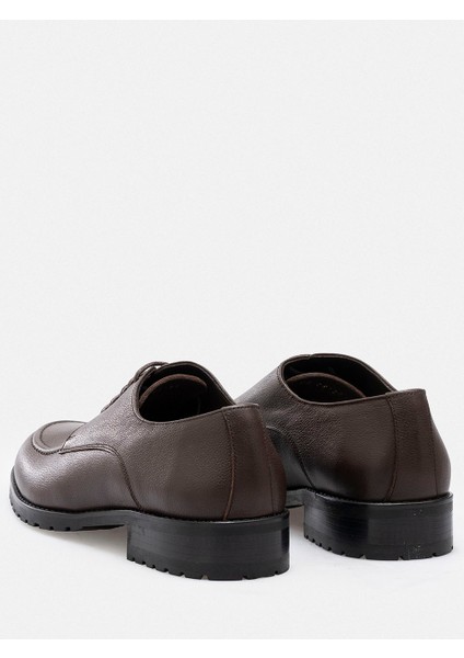 Ayakkabı Kahverengi Hakiki Floater Deri El Yapımı Tırtıklı Yıldız Taban Moc Toe Erkek Ayakkabı indirimleri