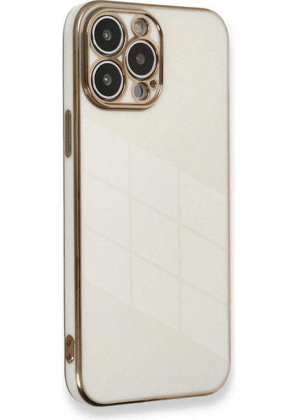 MYT09 iPhone 13 Pro Kılıf Volet Silikon - Beyaz