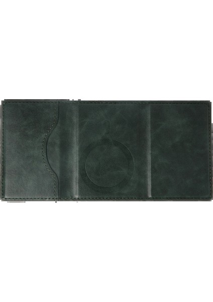 MYT09 Tema Magsafe Deri Kartlık - Yeşil fırsatları