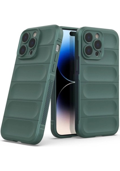 MYT09 iPhone 16 Pro Max Kılıf Optimum Silikon - Koyu Yeşil fırsatları