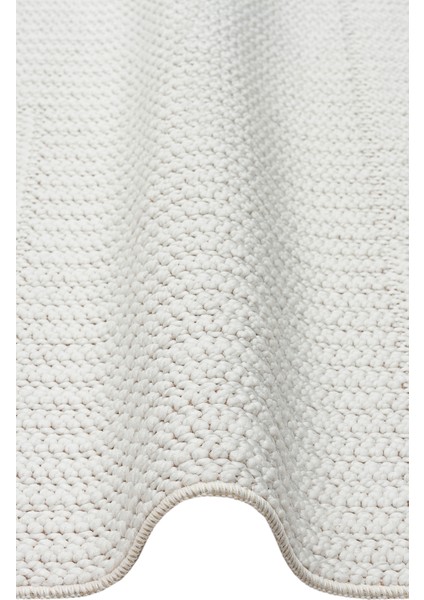 Ohrid 11 White Bukle Dokuma Yapısında Hav Toz Vermeyen Yumuşak Koridor, Salon, Mutfak Halısı modelleri