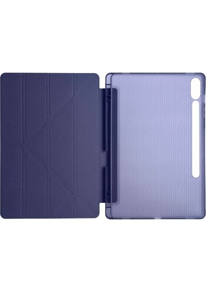 MYT09 Samsung Galaxy X610 Tab S9 Fe Plus 12.4 Kılıf Kalemlikli Mars Tablet Kılıfı - Lacivert modelleri