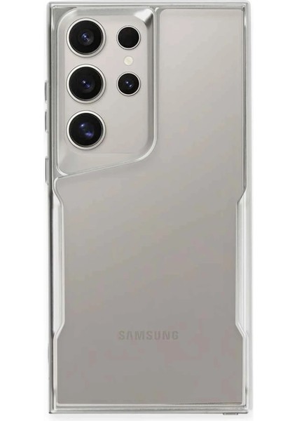 MYT09 Samsung Galaxy S24 Ultra Kılıf Boyi Silikon Kapak - Gümüş
