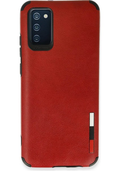 MYT09 Samsung Galaxy A03S Kılıf Loop Deri Silikon - Kırmızı