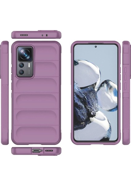 MYT09 Xiaomi Mi 12T Pro Kılıf Optimum Silikon - Mor modelleri