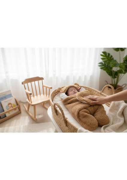 Welsoft Kuzu Kundak Kulaklı Kapüşonlu Bebek Battaniyesi 0-12 Ay – Yumuşak Yeni Doğan Kundaklama Battaniyesi, Sarılma Battaniyesi, Çok Amaçlı Alt Açma Örtüsü, Swaddle Kundak fiyatları