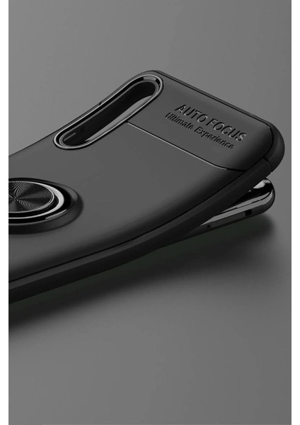 MYT09 Huawei P Smart S Kılıf Range Yüzüklü Silikon - Siyah indirimleri