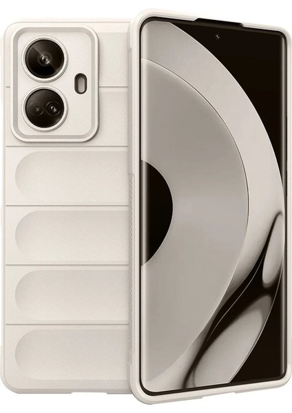 MYT09 Realme 10 Pro 5g Kılıf Optimum Silikon - Krem