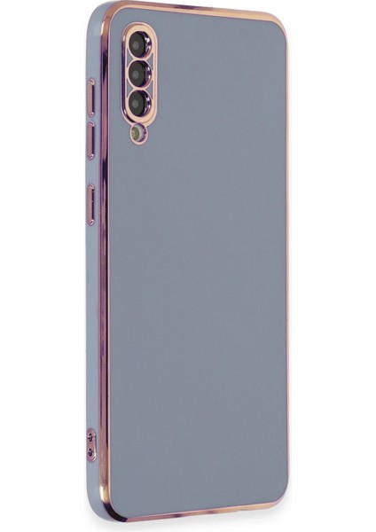 MYT09 Samsung Galaxy A50 Kılıf Volet Silikon - Mavi