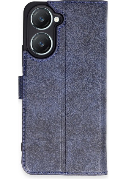MYT09 Vivo Y18 Kılıf Trend S Plus Kapaklı Kılıf - Lacivert