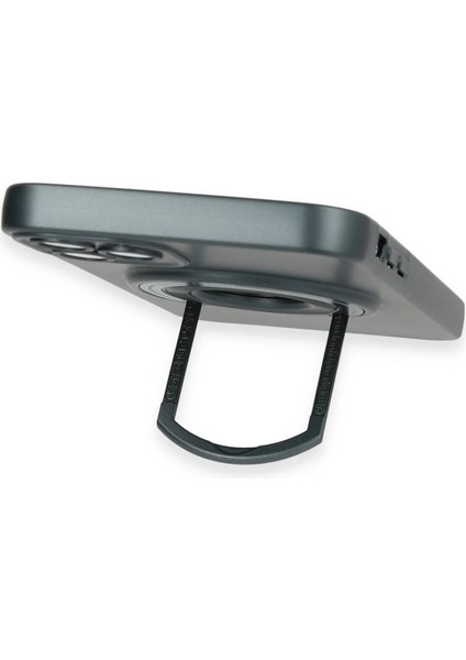 MYT09 iPhone 12 Pro Kılıf Lukka Magneticsafe Kapak - Koyu Yeşil fırsatları