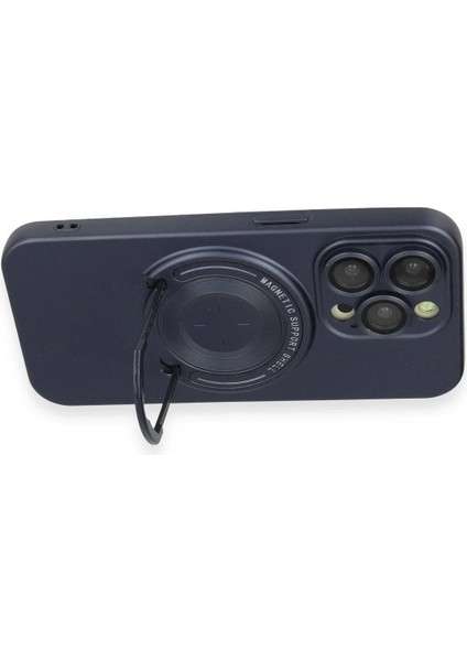 MYT09 iPhone 13 Pro Kılıf Lukka Magneticsafe Kapak - Lacivert modelleri