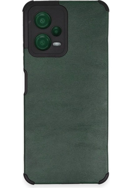 MYT09 Xiaomi Redmi Note 12 5g Kılıf Loop Deri Silikon - Yeşil