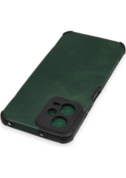 MYT09 Xiaomi Redmi Note 12 5g Kılıf Loop Deri Silikon - Yeşil modelleri