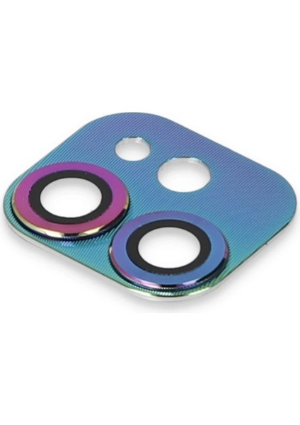 MYT09 iPhone 11 Pers Alüminyum Kamera Lens - Rainbow fırsatları