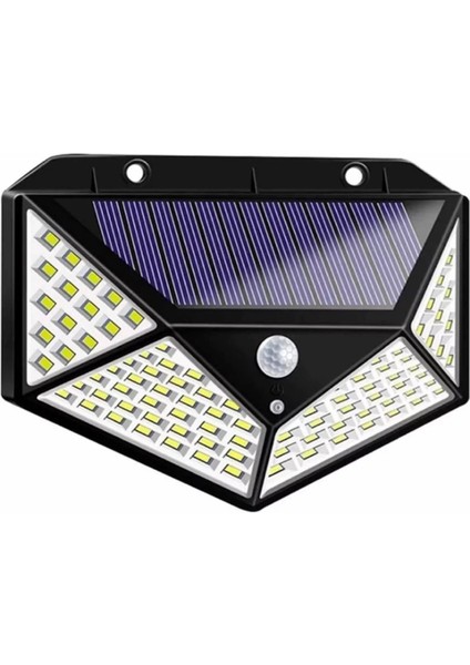 Solar Hareket Sensörlü Duvar Lambası 100 LED MZ-303