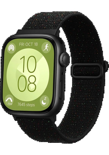 MYT09 Huawei Fit 4 Star Kordon - Benekli Siyah