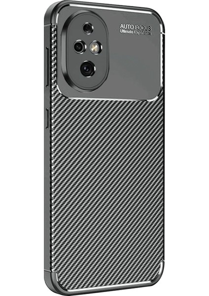 MYT09 Honor 200 Kılıf Auto Focus Karbon Kapak - Siyah