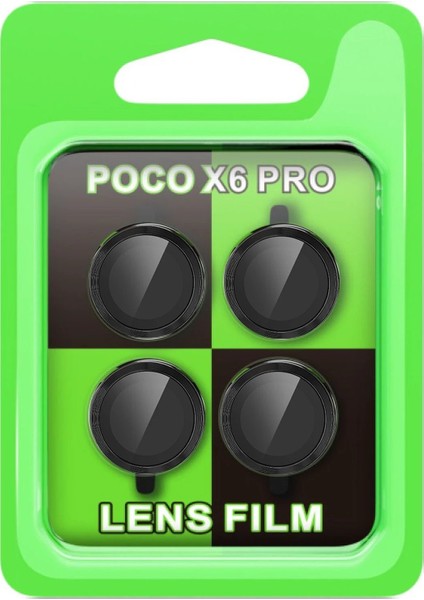 MYT09 Xiaomi Poco X6 Pro Raze Metal Kamera Lens - Siyah