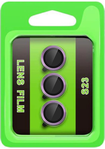 MYT09 Samsung Galaxy S23 Raze Metal Kamera Lens - Mor