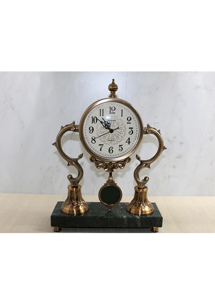 Altı Mermer Sarkaşlı Masa Üstü Saat ALK4321