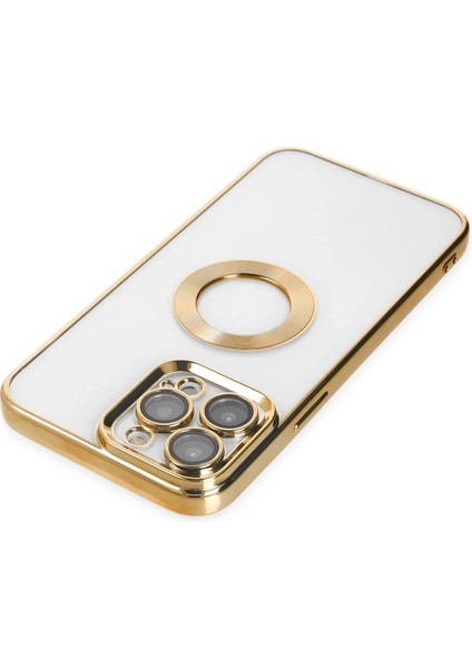 MYT09 iPhone 14 Pro Max Kılıf Slot Silikon - Gold indirimleri