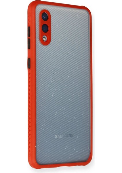 MYT09 Samsung Galaxy A02 Kılıf Miami Şeffaf Silikon - Kırmızı fiyatları