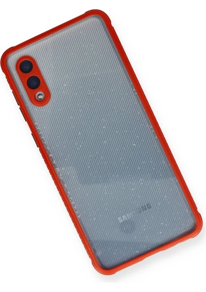 MYT09 Samsung Galaxy A02 Kılıf Miami Şeffaf Silikon - Kırmızı modelleri
