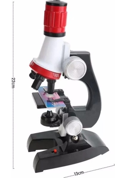 Eğitici Mikroskop Kiti Zoom LED Işıklı 100X 400X 1200X ST1200X fiyatları