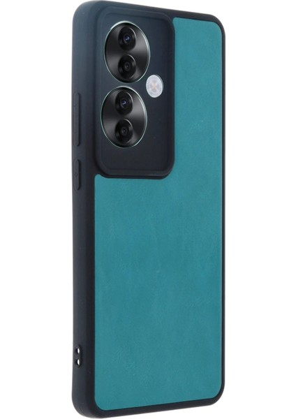 MYT09 Oppo Reno 11F Kılıf Aras Deri Kapak - Açık Yeşil