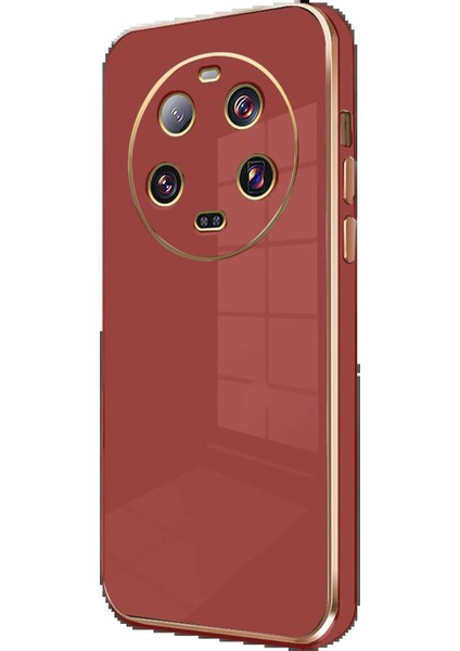 MYT09 Xiaomi Mi 14 Ultra Kılıf Volet Silikon - Kırmızı