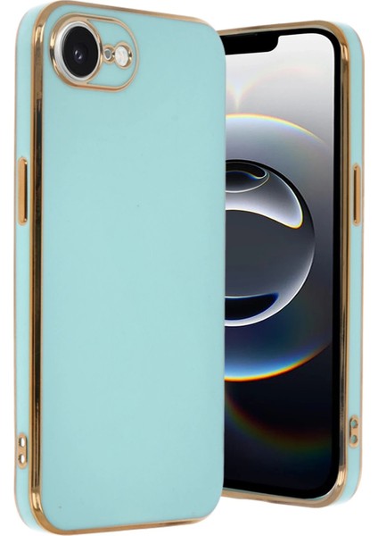 MYT09 iPhone 16E Kılıf Volet Silikon - Açık Yeşil