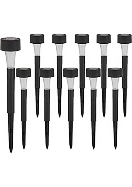 Güneş Enerjili Bahçe Lambası Plastik Saplama 10LU Set modelleri
