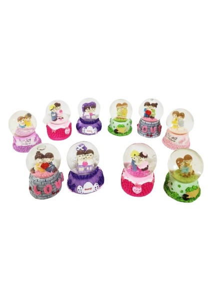 Dekoratif Mini Boy Sevgililer Kar Küresi fiyatları