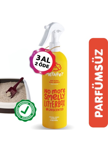 Parfümsüz Özel Kedi Kumu Koku Giderici, Doğal Ve Kokusuz/naturel Kedi Tuvaleti Için Sprey, 400 ml