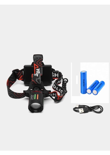 PS-2910 Şarjlı Profesyonel Zoomlu Kamp Avcı Balıkçı Kafa Lambası Feneri indirimleri